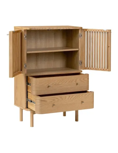 Boardwalk Shoe Cabinet - Natural Oak