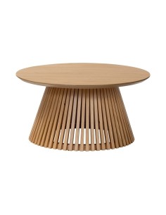 Boardwalk Round Coffee Table  - Natural Oak