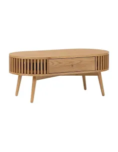 Boardwalk Oval Coffee Table - Natural Oak