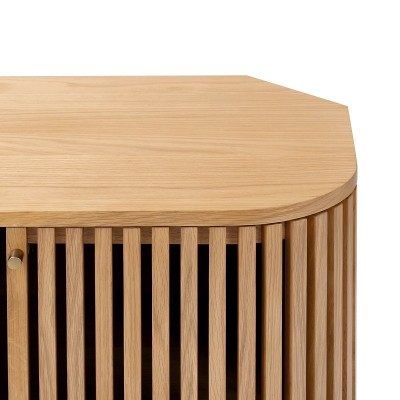 Boardwalk Corner TV Unit - Natural Oak