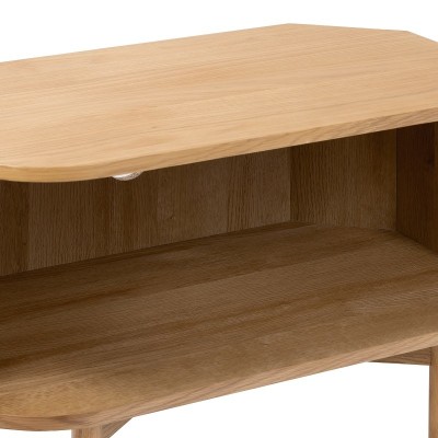 Boardwalk Corner TV Unit - Natural Oak