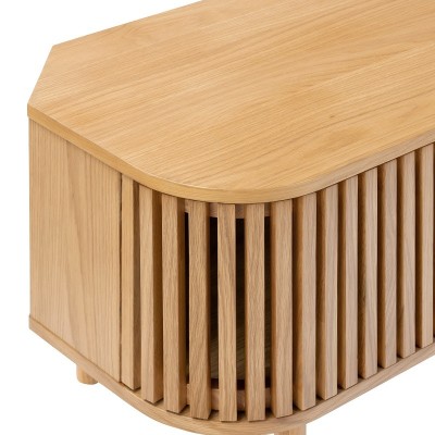 Boardwalk Corner TV Unit - Natural Oak
