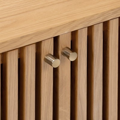 Boardwalk Corner TV Unit - Natural Oak
