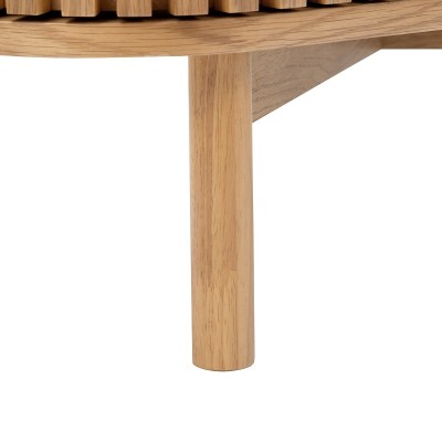 Boardwalk Corner TV Unit - Natural Oak