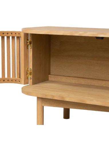 Boardwalk Large TV Unit  - Natural Oak