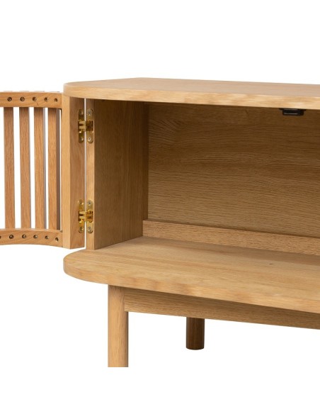 Boardwalk Large TV Unit  - Natural Oak