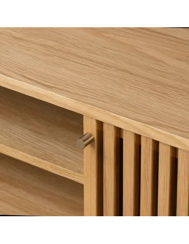 Boardwalk Large TV Unit  - Natural Oak