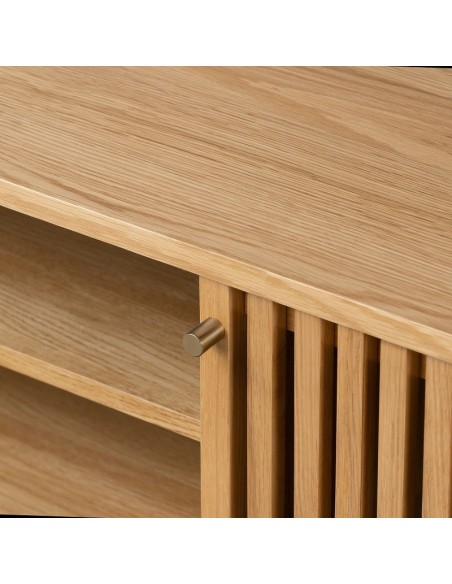 Boardwalk Large TV Unit  - Natural Oak