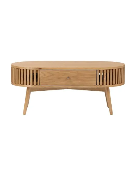 Boardwalk Oval Coffee Table - Natural Oak