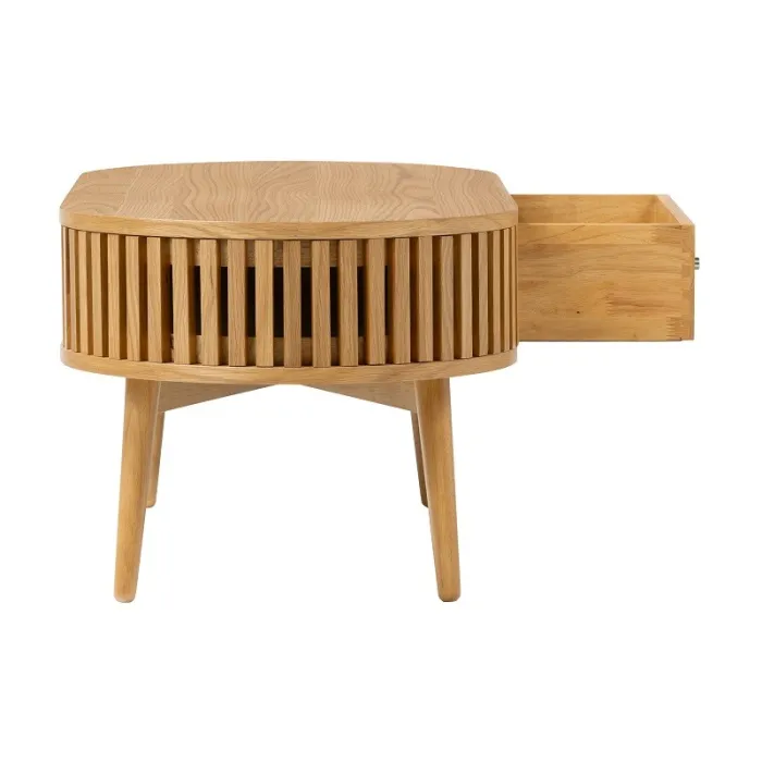Boardwalk Oval Coffee Table - Natural Oak