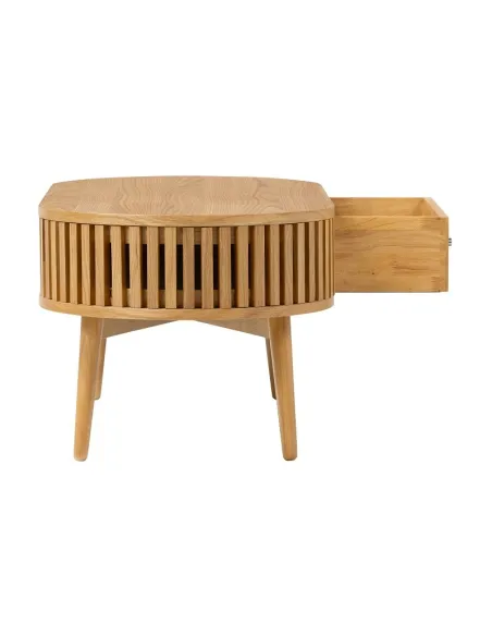 Boardwalk Oval Coffee Table - Natural Oak
