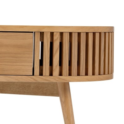 Boardwalk Oval Coffee Table - Natural Oak