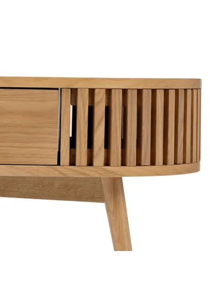 Boardwalk Oval Coffee Table - Natural Oak