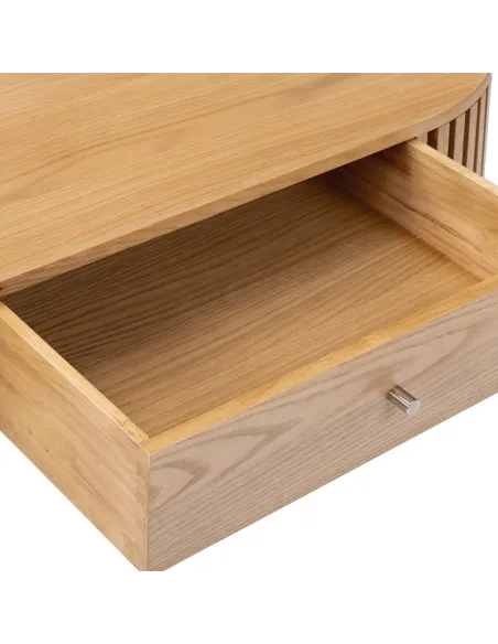Boardwalk Oval Coffee Table - Natural Oak