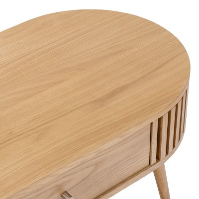 Boardwalk Oval Coffee Table - Natural Oak