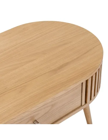 Boardwalk Oval Coffee Table - Natural Oak