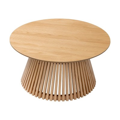 Boardwalk Round Coffee Table  - Natural Oak