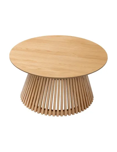 Boardwalk Round Coffee Table  - Natural Oak