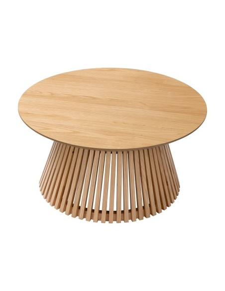 Boardwalk Round Coffee Table  - Natural Oak