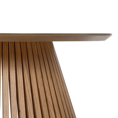 Boardwalk Round Coffee Table  - Natural Oak