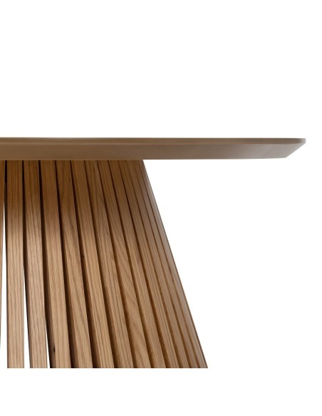 Boardwalk Round Coffee Table  - Natural Oak