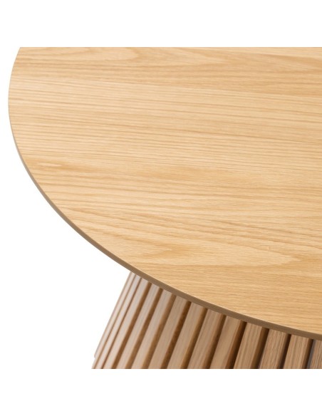 Boardwalk Round Coffee Table  - Natural Oak