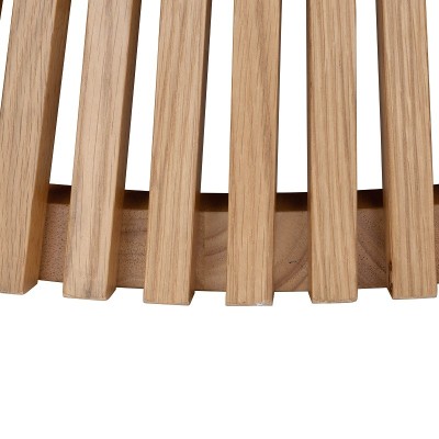 Boardwalk Round Coffee Table  - Natural Oak