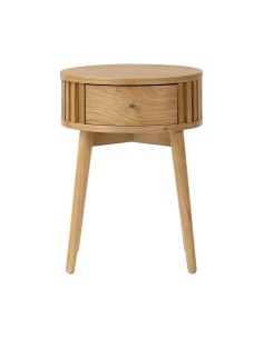 Boardwalk Round Side Table - Natural Oak 2