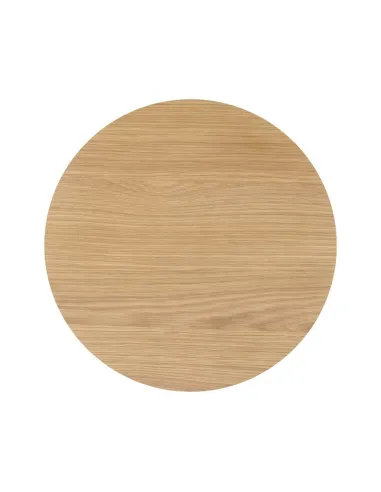 Boardwalk Round Side Table - Natural Oak