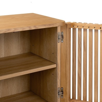 Boardwalk Shoe Cabinet - Natural Oak