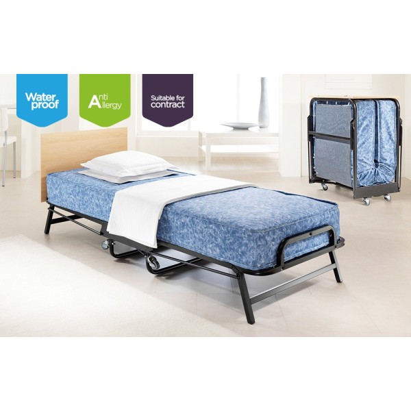 Crown Windermere 3FT Folding Bed with Waterproof Deep Sprung jay-Be Mattress