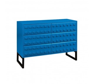 Blox 6 Drawer Chest - Blue