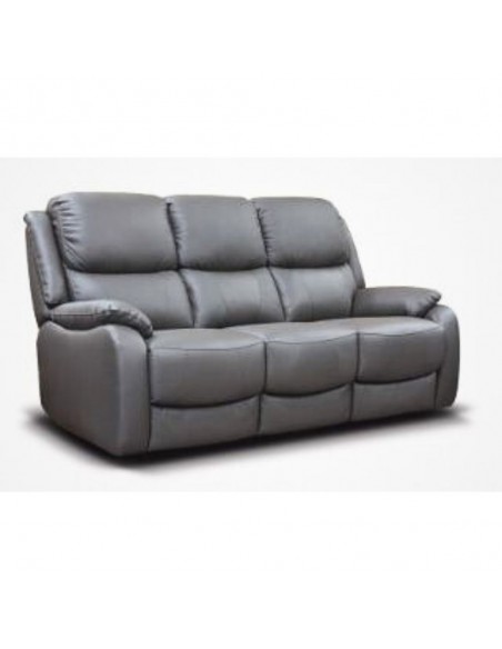 Emilio 3 Seater Fixed Sofa - Navy Grey