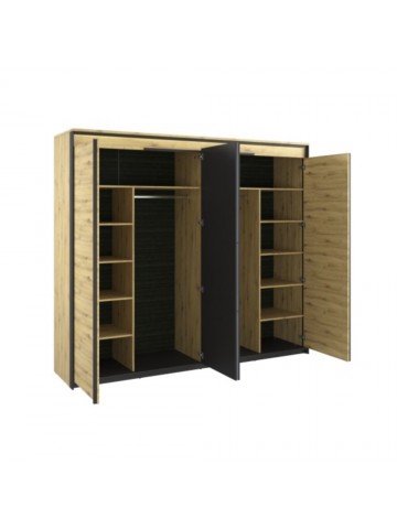 Quant 4 Door Wardrobe - Oak...