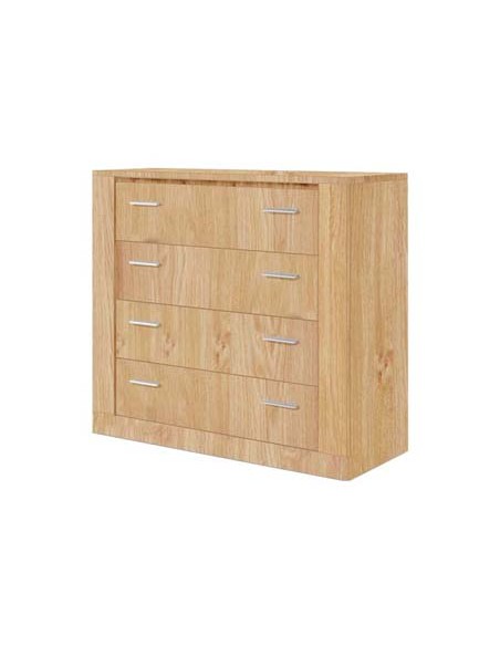 Sliderobe 4 Drawer Chest - Oak Shetland