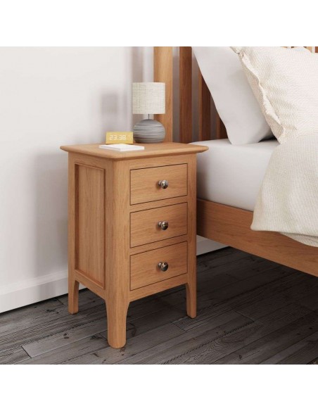 Bristol Small Bedside Locker - Oak