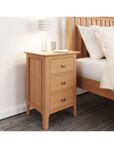 Bristol Large Bedside Locker - Oak