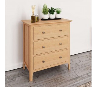 Bristol 3 Drawer Chest - Oak