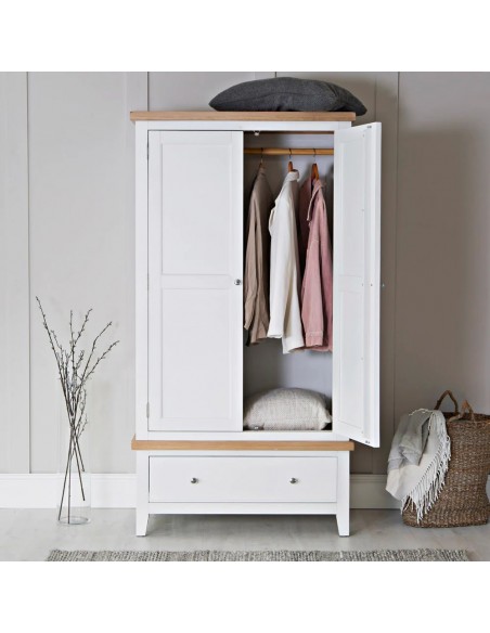 Suffolk 2 Door Wardrobe - White