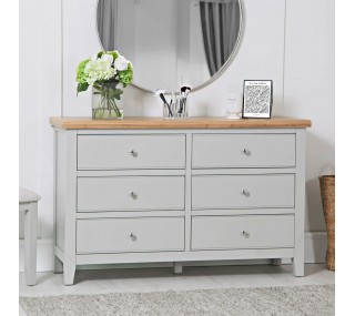 Suffolk 6 Drawer Chest - Grey