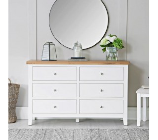 Suffolk 6 Drawer Chest - White