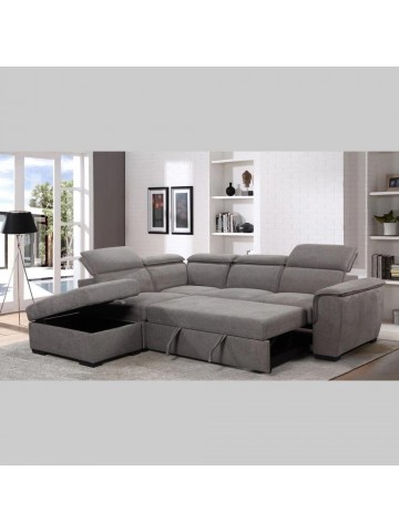 Paris LHF Corner Sofa - Grey