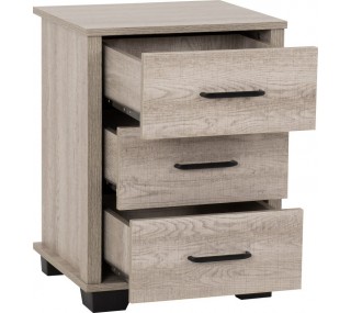 Oliver 3 Drawer Bedside...