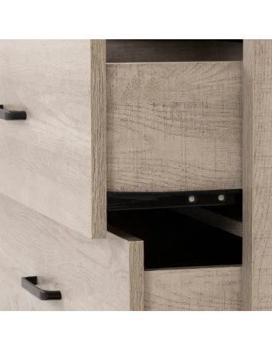 Oliver 3 Drawer Chest - Light Oak Effect