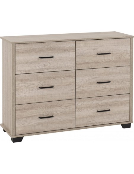 Oliver 6 Drawer Chest - Light Oak