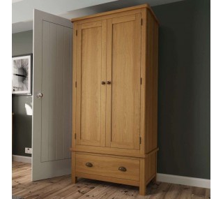 Lusso Gents Wardrobe - Oak