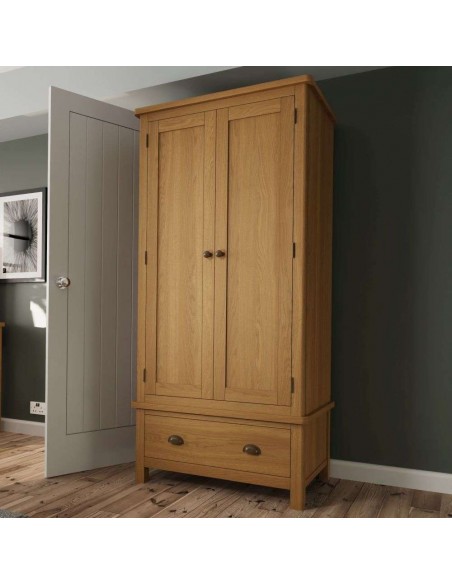 Lusso Gents Wardrobe - Oak