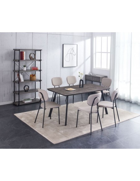 Drea 1.6m Dining Table - Grey