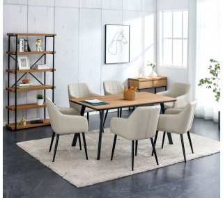 Drea 1.6m Dining Table - Oak