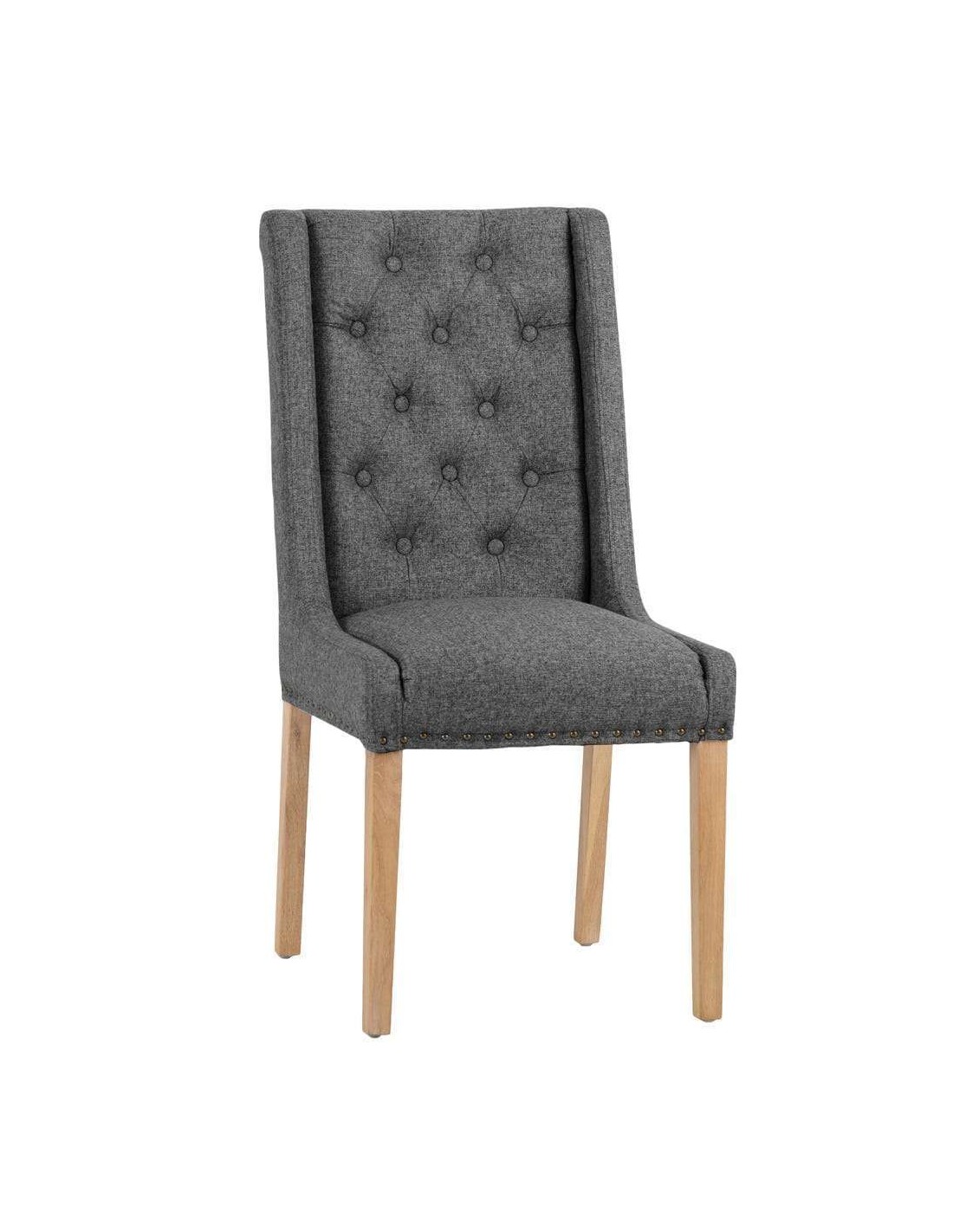 Gray studded clearance dining chairs